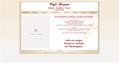 Desktop Screenshot of cafe-braun.de