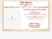 Tablet Screenshot of cafe-braun.de